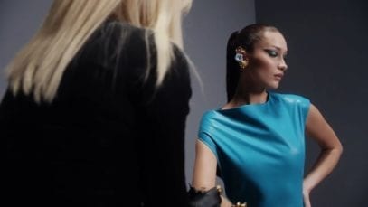 Versace advert Donatella Francesca Versace