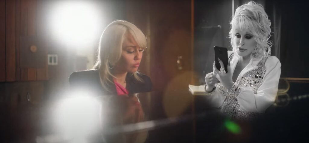 T‑Mobile Super Bowl ad Dolly Parton and Miley Cyrus