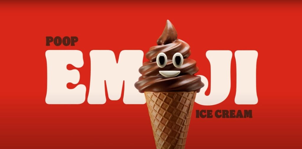 Burger King - poop emoji ice-cream