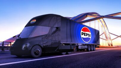 PEPSI truck new logo