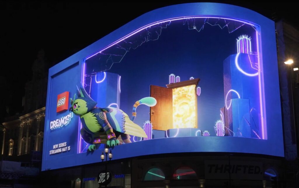 Lego Dreamzzz 3D Billboard Campaign at London’s Piccadilly Circus