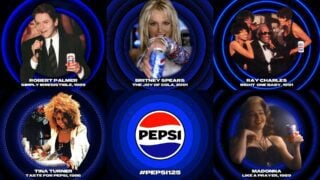 Pepsi ad reboot featuring iconic music video ads.